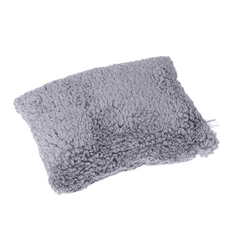 Lilly Hundekissen 25 x 6 x 20 cm Polyesterplüsch Vlies waschbar Grau