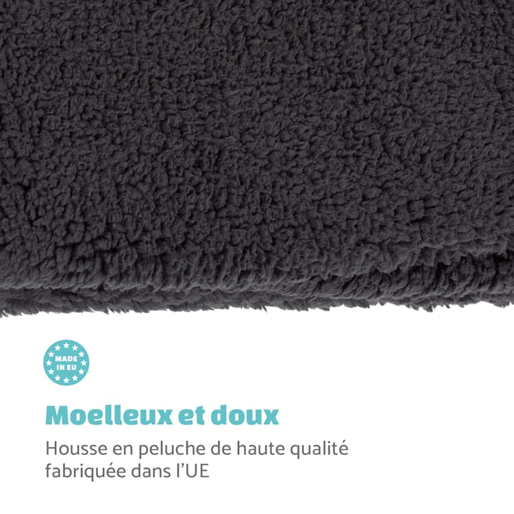 Odin hondenbed reservehoes | wasbaar | anti-slip | ademend | maat M (100 x 12 x 80 cm) M | Donkergrijs