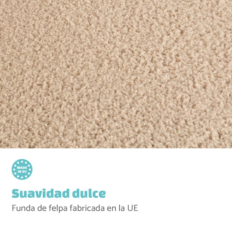 Balu XL Funda de recambio para la cama para perros | Lavable | Antideslizante | Transpirable | Tamaño XL (120 x 10 x 72 cm) XL | Beige
