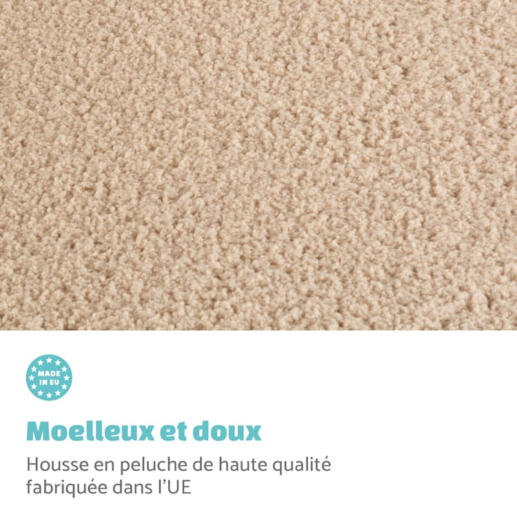 Balu XL housse de rechange pour lit de chien lavable antidérapante respirante taille XL (120 x 10 x 72 cm) XL | Beige