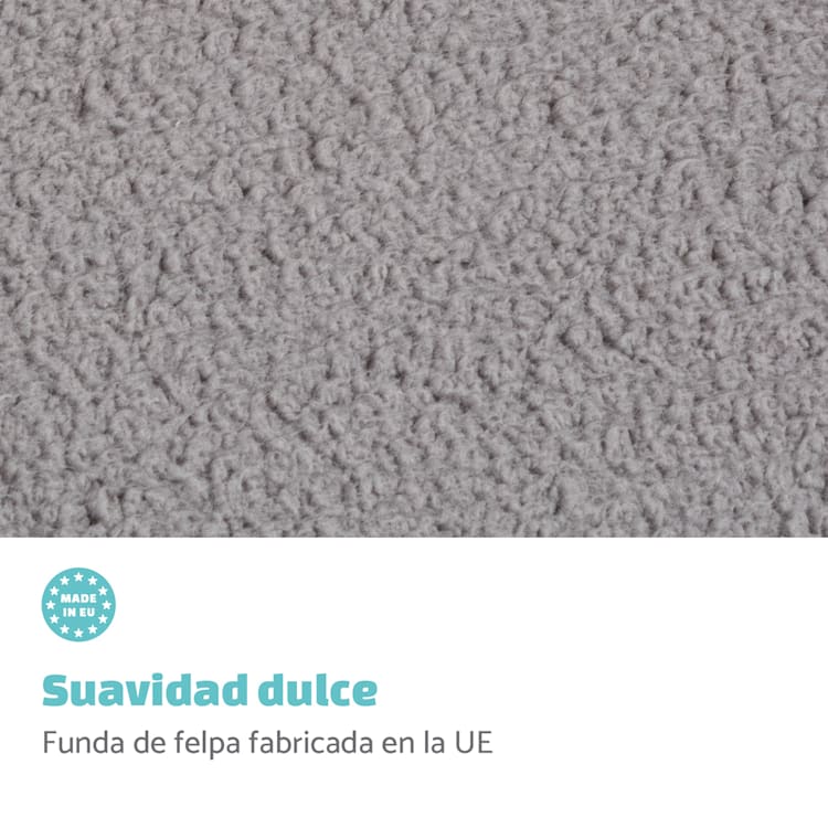 Balu XL Funda de recambio para la cama para perros | Lavable | Antideslizante | Transpirable | Tamaño XL (120 x 10 x 72 cm) XL | Gris
