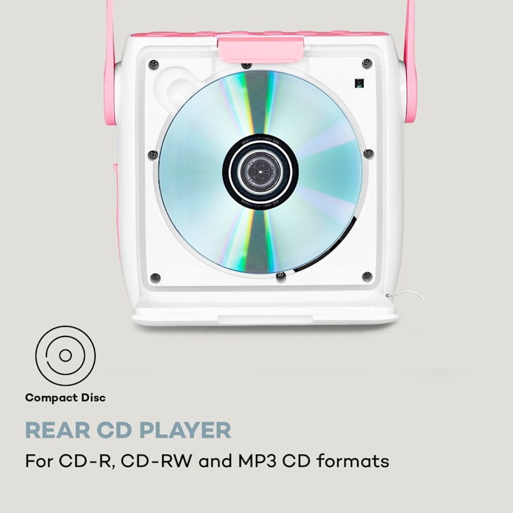 Splash doucheradio BT DAB+/FM IPX4 USB-poort koptelefoonaansluiting USB-C accu Candy Pink
