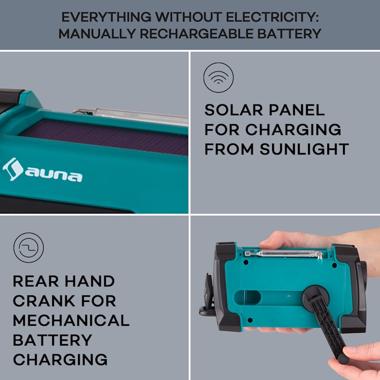 Patagonia DAB+´outdoor radio DAB/DAB+/FM zwengelfunctie USB SOS alarm waterdicht Groen