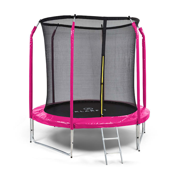 Jumpstarter, trampolin, Ø 2,5 m, mreža 120 kg maks., skakalna površina Ø 195 cm Fuksija