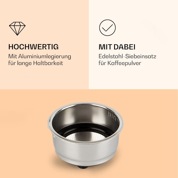 Passionata Espressomaker Siebträger Aluminiumlegierung Zubehör