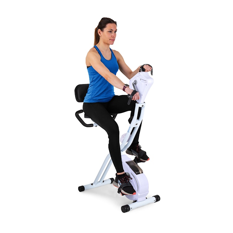 Bicicleta ergométrica Azura Full Body Comfort Handbike 7,5 peso volante acionamento por correia Branco
