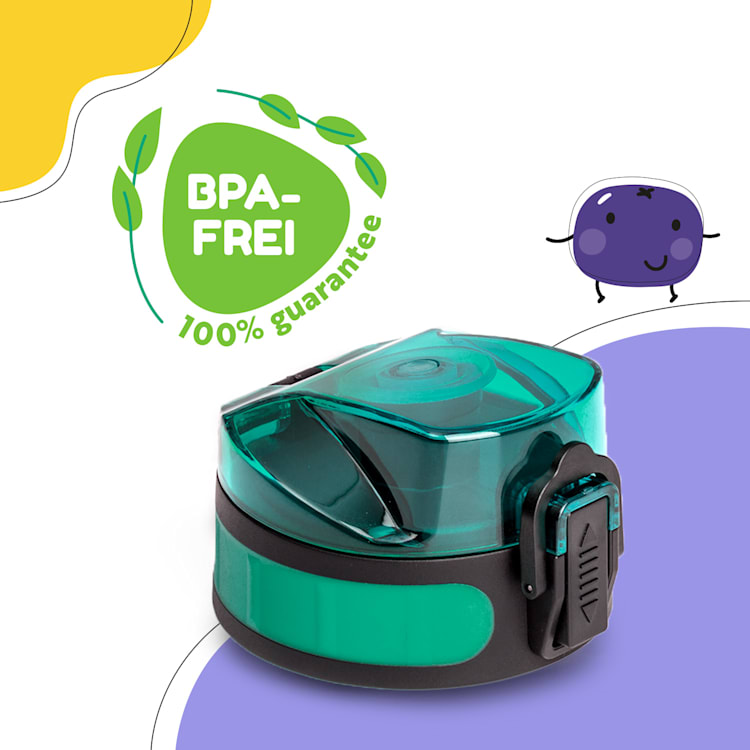 schmatzfatz couvercle de remplacement Hauteur : 4,5 cm Diamètre : 7 cm Sans BPA Vert Foncé
