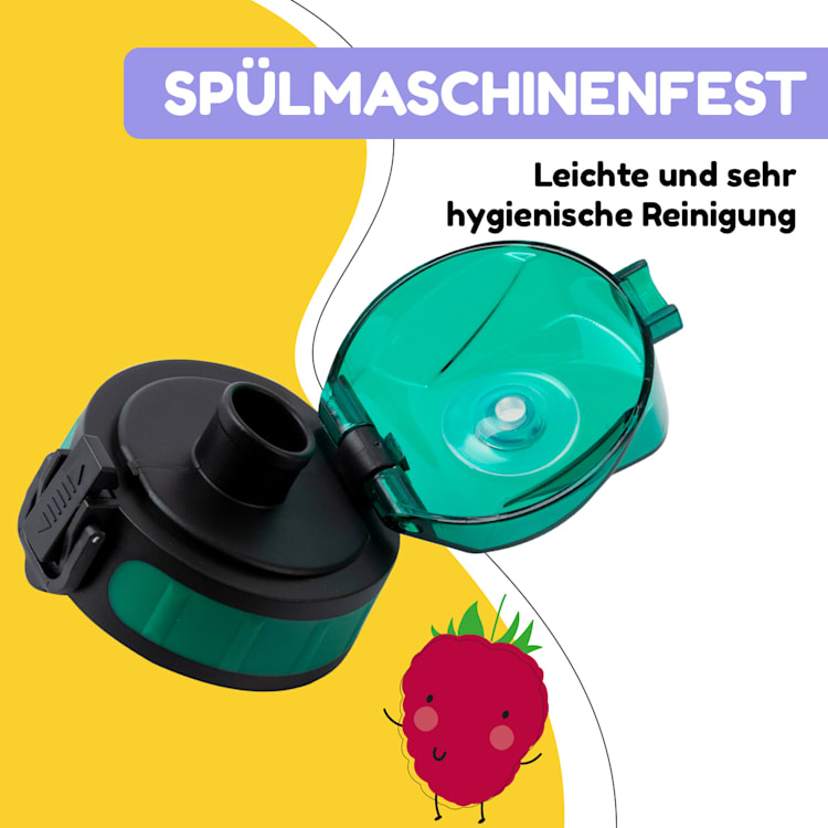 schmatzfatz couvercle de remplacement Hauteur : 4,5 cm Diamètre : 7 cm Sans BPA Vert Foncé