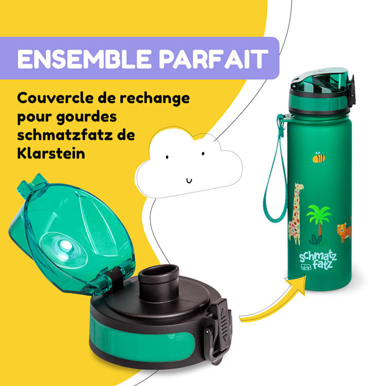 schmatzfatz reservedeksel hoogte: 4,5 diameter: 7 cm BPA-vrij Donkergroen