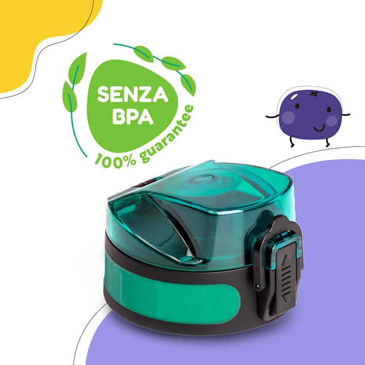 schmatzfatz, coperchio di ricambio, altezza: 4,5 cm, diametro: 7 cm, senza BPA Verde scuro