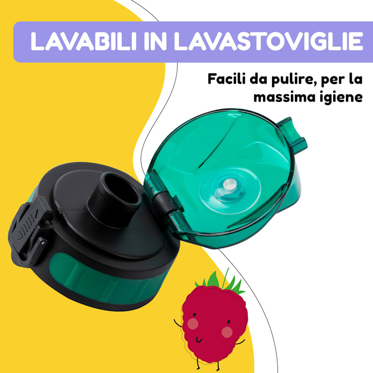 schmatzfatz, coperchio di ricambio, altezza: 4,5 cm, diametro: 7 cm, senza BPA Verde scuro