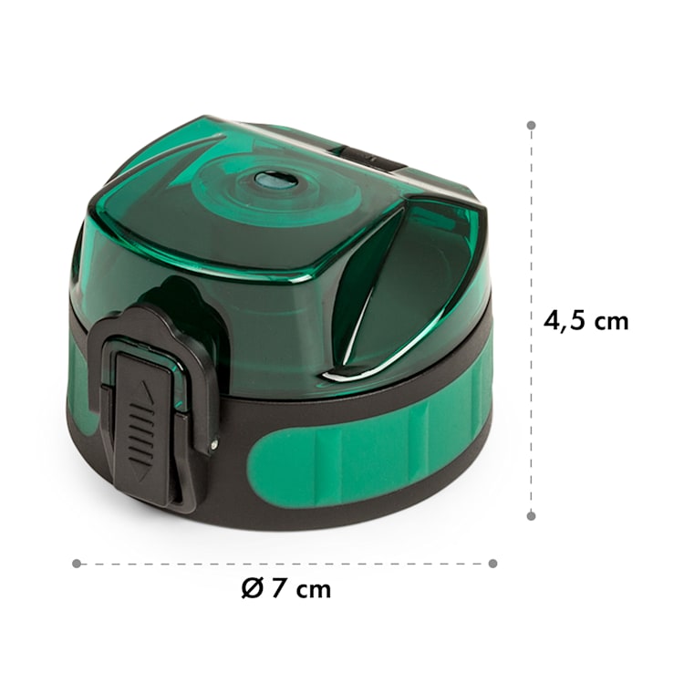 schmatzfatz, capac de rezervă, înălțime: 4,5 cm, diametru: 7 cm, fără BPA Verde închis