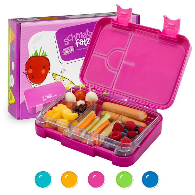 Fiambrera junior 6 compartimentos schmatzfatz 21,3 x 15 x 4,5 cm (AnxAlxP) Morado