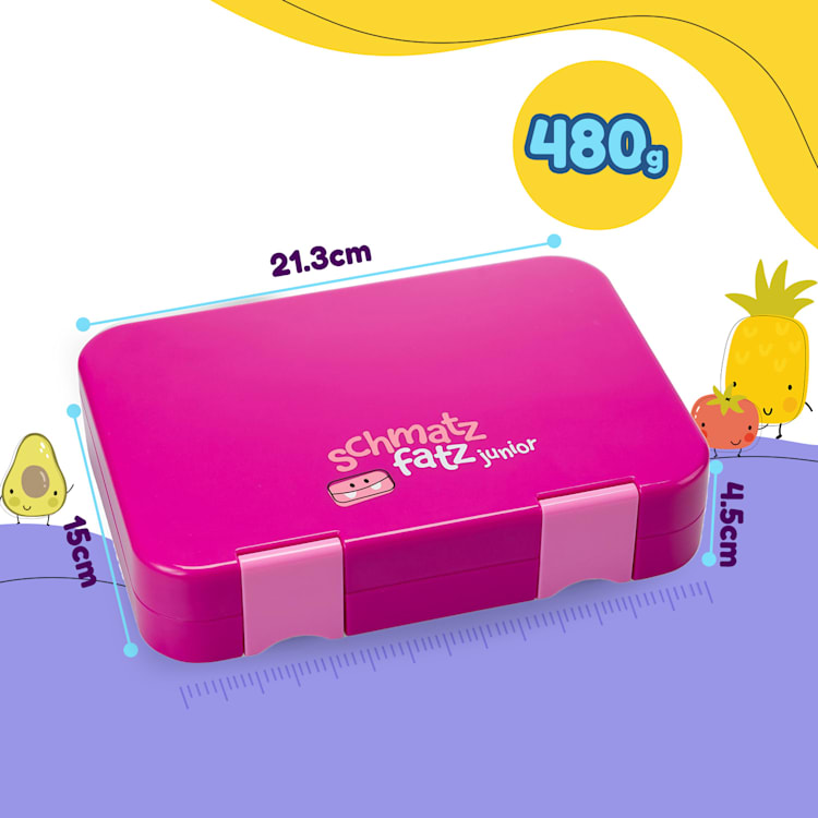 Lunchbox schmatzfatz junior 6 compartiments 21,3 x 15 x 4,5 cm (LxHxP) Violet