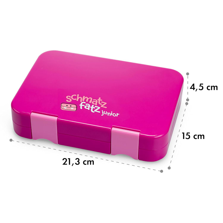 Fiambrera junior 6 compartimentos schmatzfatz 21,3 x 15 x 4,5 cm (AnxAlxP) Morado
