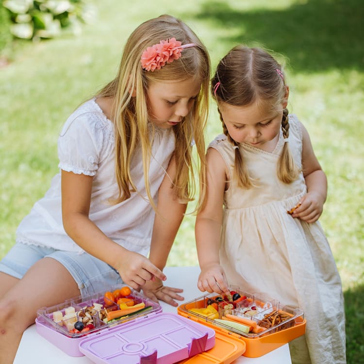 schmatzfatz junior lunchbox 6 vakken 21,3 x 15 x 4,5 cm (BxHxD) Oranje