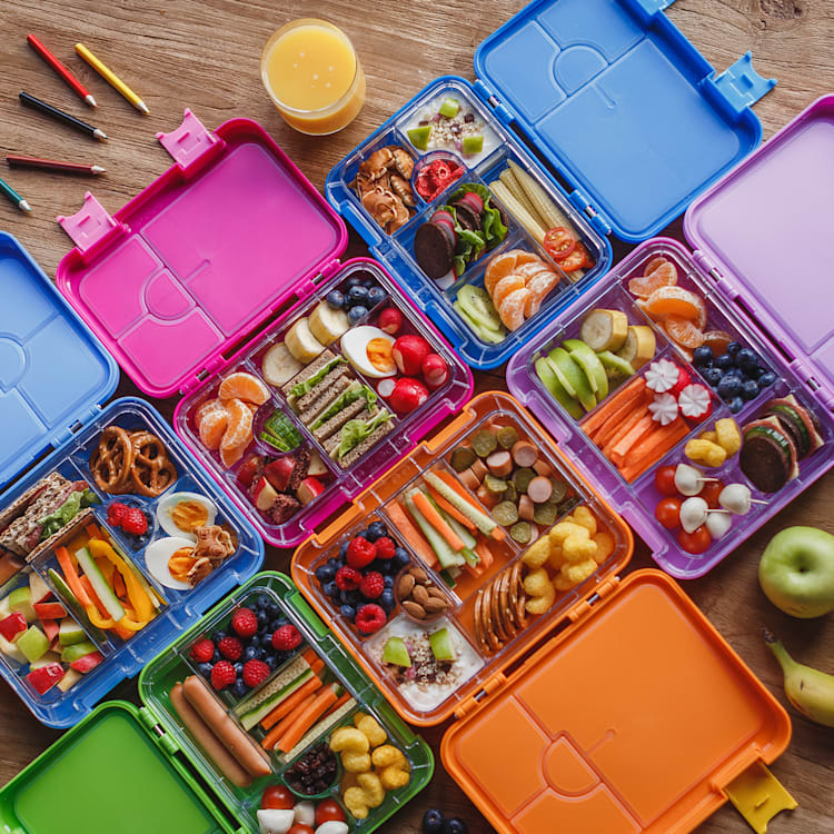 schmatzfatz junior lunchbox 6 vakken 21,3 x 15 x 4,5 cm (BxHxD) Oranje