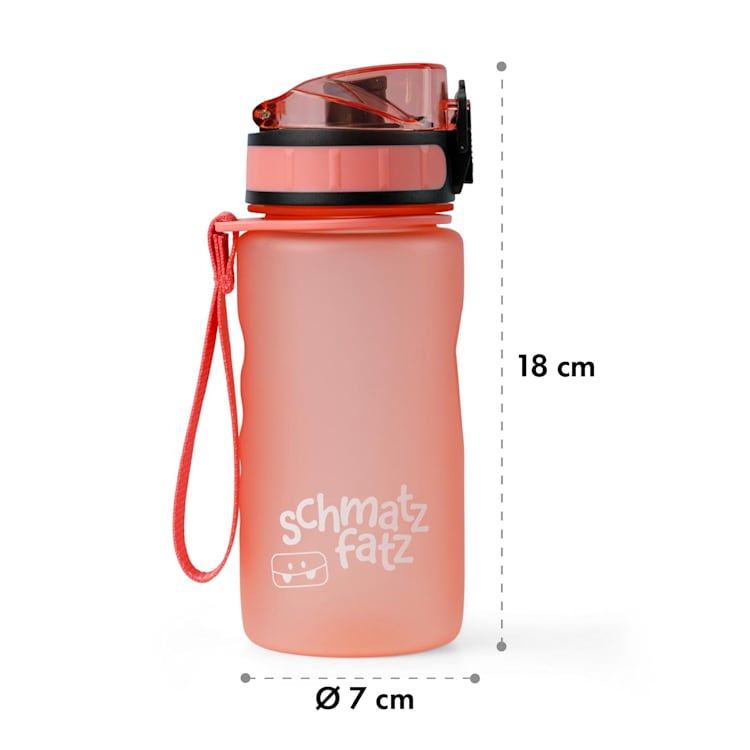 schmatzfatz Trinkflasche Sportflasche 350 ml 18 cm Tritan 350 ml | Koralle