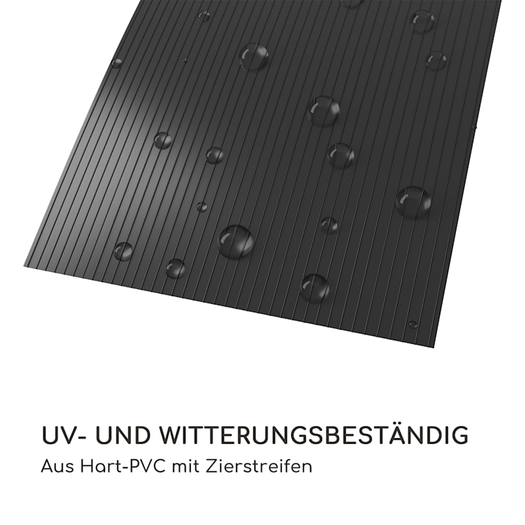 Sichtschutzstreifen Zaunblenden PVC-Hartplastik 2,53 x 0,19 m Anthrazit