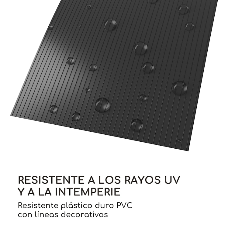 Tiras de protección visual para vallas plástico duro PVC 2,53 x 0,19 m Antracita