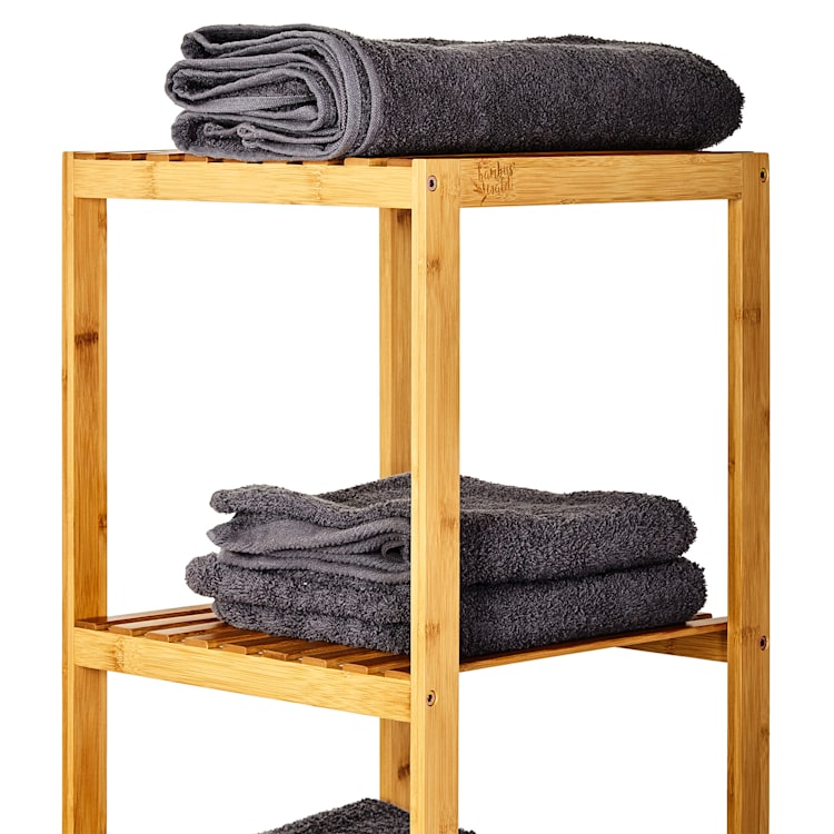 Etagère multifunctioneel rek 5 etages 34x140x33cm (BxHxD) combineerbaar bamboe 5 verdiepingen