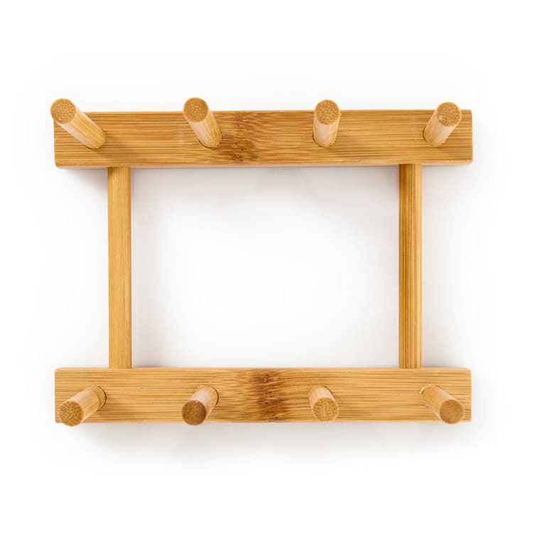 Einfaches Abtropfgitter 100 % Bambus 14x12x10,5 cm wasserunempfindlich S