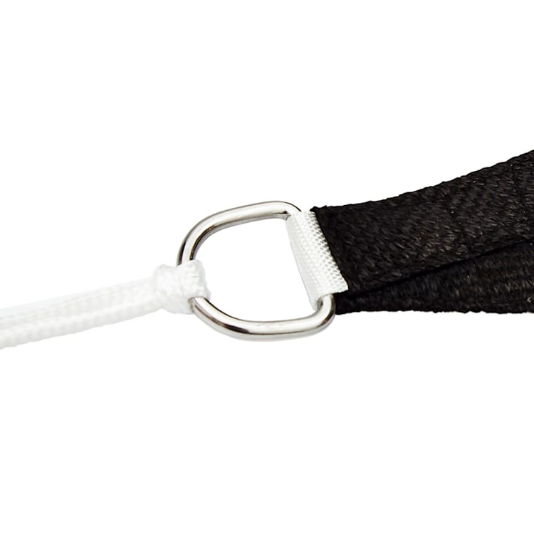 Vela parasole rettangolare 2 x 3 m poliestere permeabile all'aria 2 x 3 m | Nero