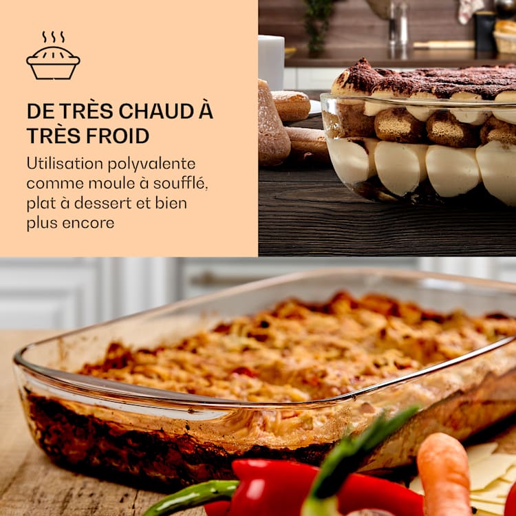 Boîte à charcuterie avec couvercle 1,6 litre Set de 2 verres Bambou résistant à la chaleur 1600 ml