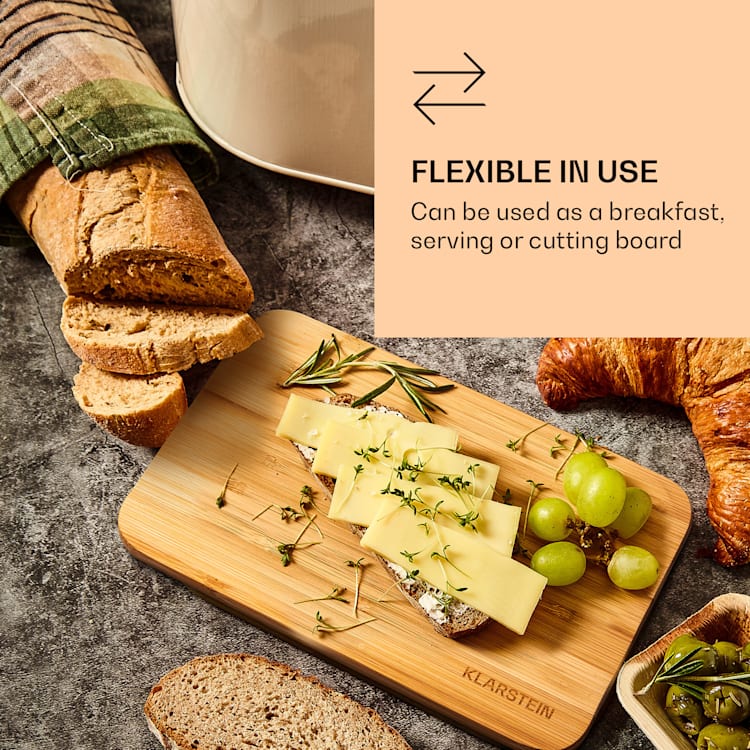 Breakfast Board Cutting Board Set of 6 Each 20x1x14cm (WxHxD) Untreated Bamboo