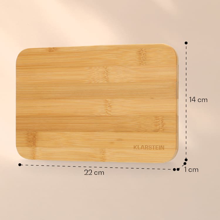 Breakfast Board Cutting Board Set of 6 Each 20x1x14cm (WxHxD) Untreated Bamboo