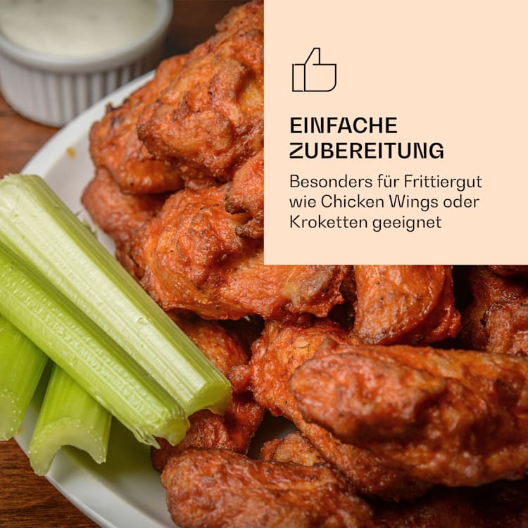 AeroVital Jumbo Heißluftfritteuse Gitterkorb Edelstahl