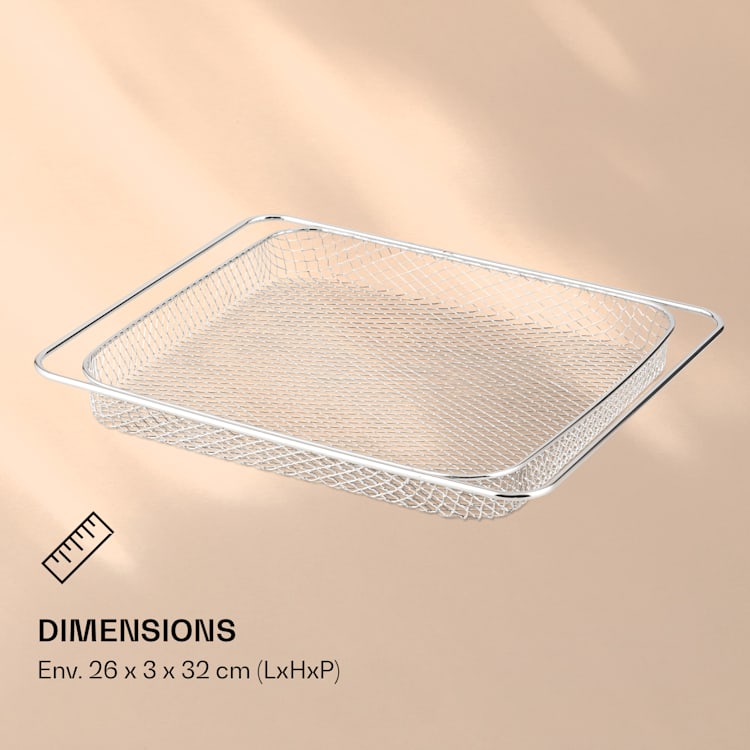 AeroVital Jumbo Friteuse à air chaud Panier grillagé Acier inoxydable