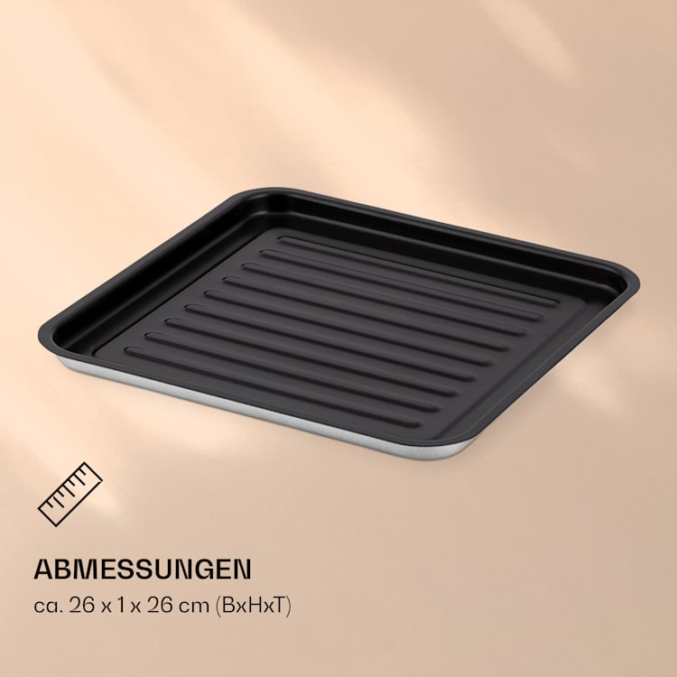 AeroVital Jumbo Heißluftfritteuse Backblech Edelstahl