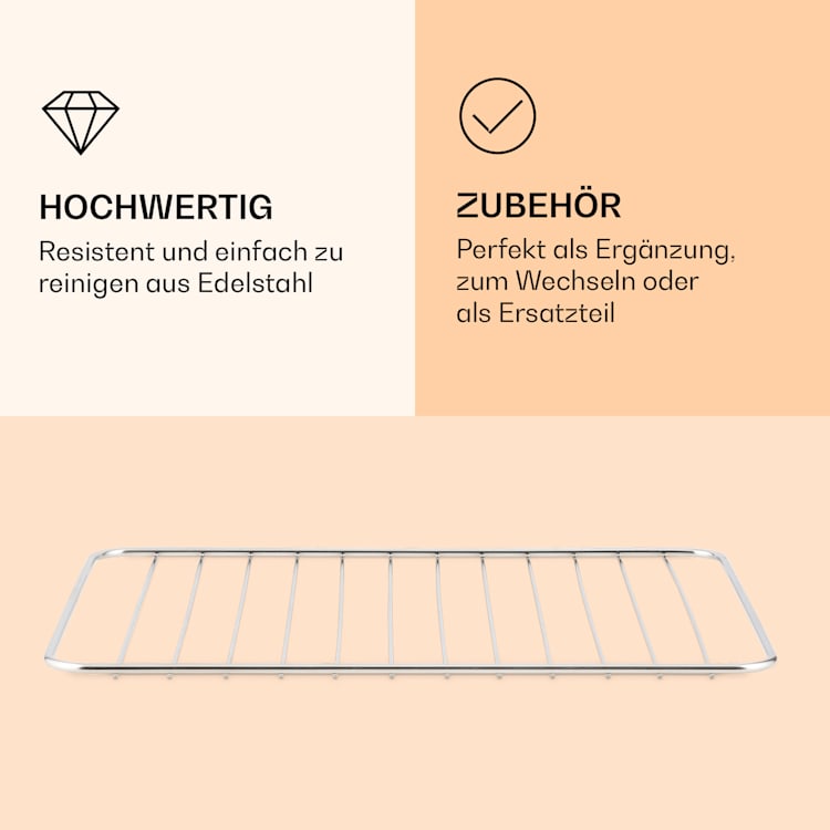 AeroVital Jumbo Heißluftfritteuse Grillrost Edelstahl