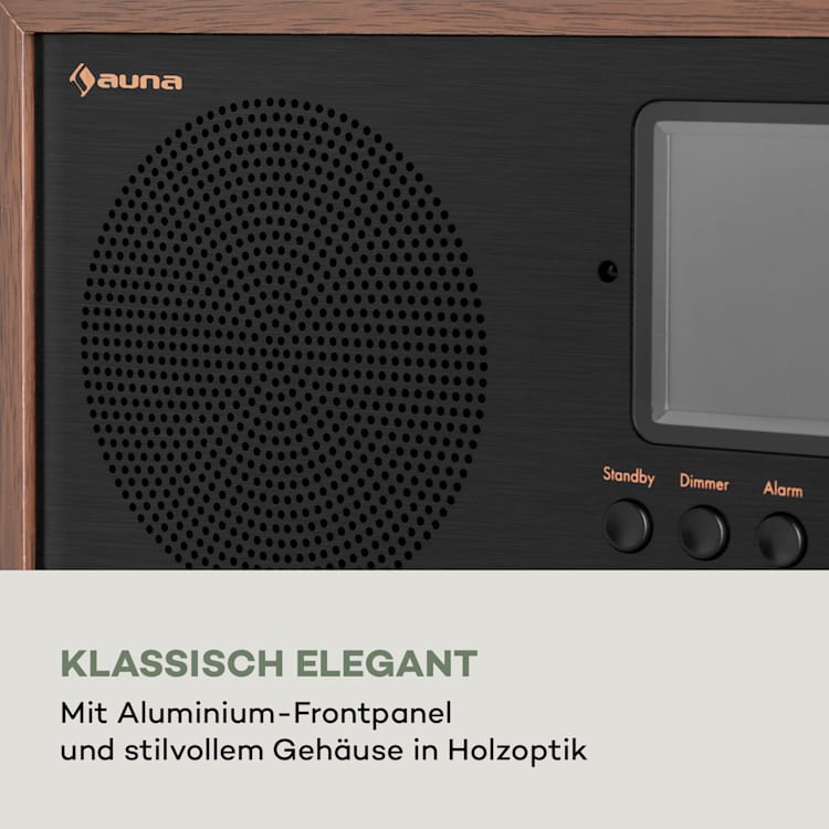 Silver Star Mini Two Internet DAB+/FM Radio, WiFi, BT, TWS Speaker Silber / Schwarz