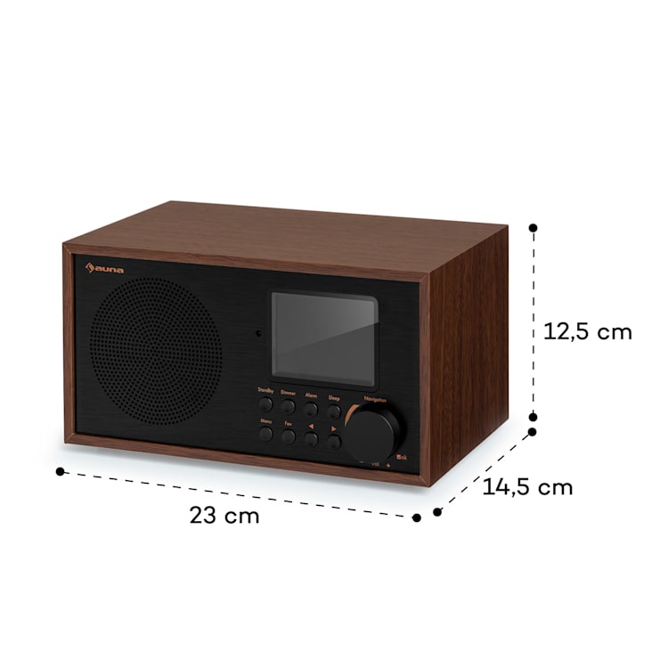 Silver Star Mini Two Internet DAB+/FM Radio, WiFi, BT, TWS Speaker Silber / Schwarz