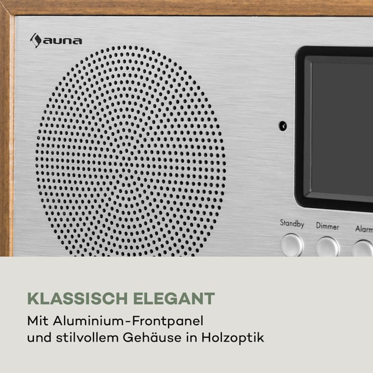 Silver Star Mini Two Internet DAB+/FM Radio, WiFi, BT, TWS Speaker Silber