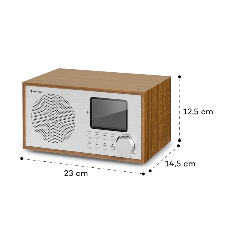 Silver Star Mini Two Internet DAB+/FM Radio, WiFi, BT, TWS Speaker Silber