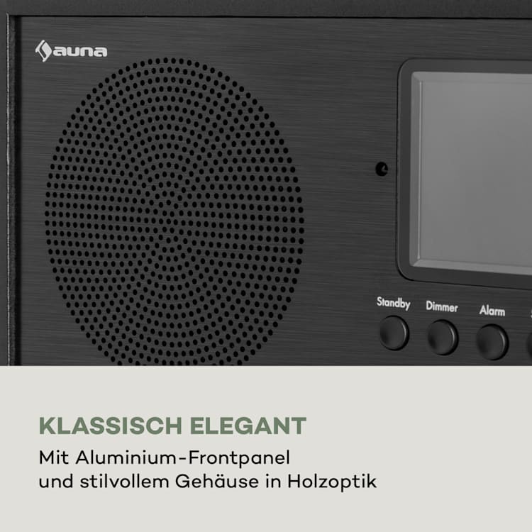 Silver Star Mini Two Internet DAB+/FM Radio, WiFi, BT, TWS Speaker Schwarz