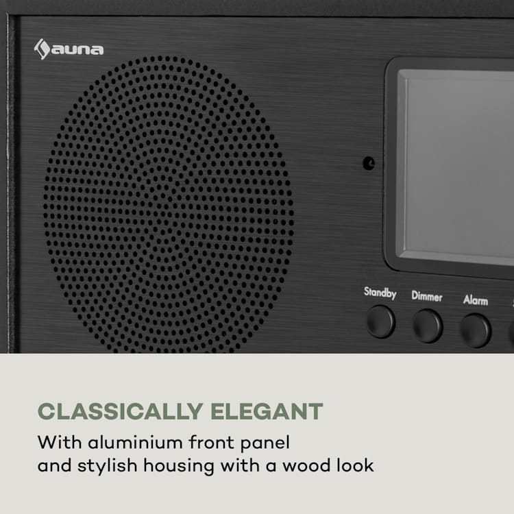 Silver Star Mini Two, internetové DAB+/FM rádio, WiFi, BT, TWS reproduktor Čierna