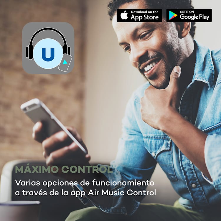 Silver Star Stereo Radio con internet/DAB+/FM BT USB y control por aplicación Nogal / negro