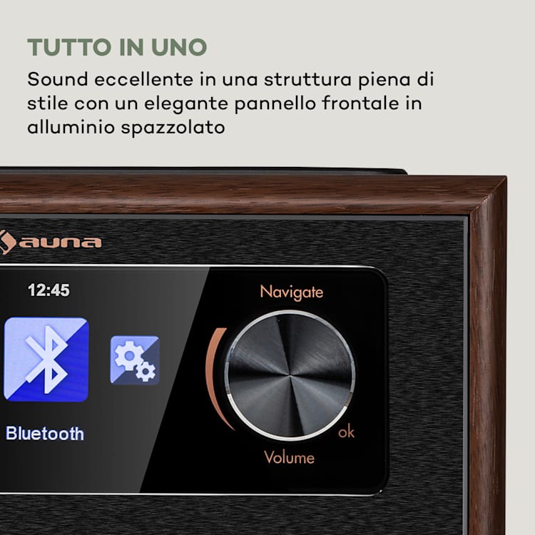 Silver Star CD Cube Radio Bluetooth HCC Display nero