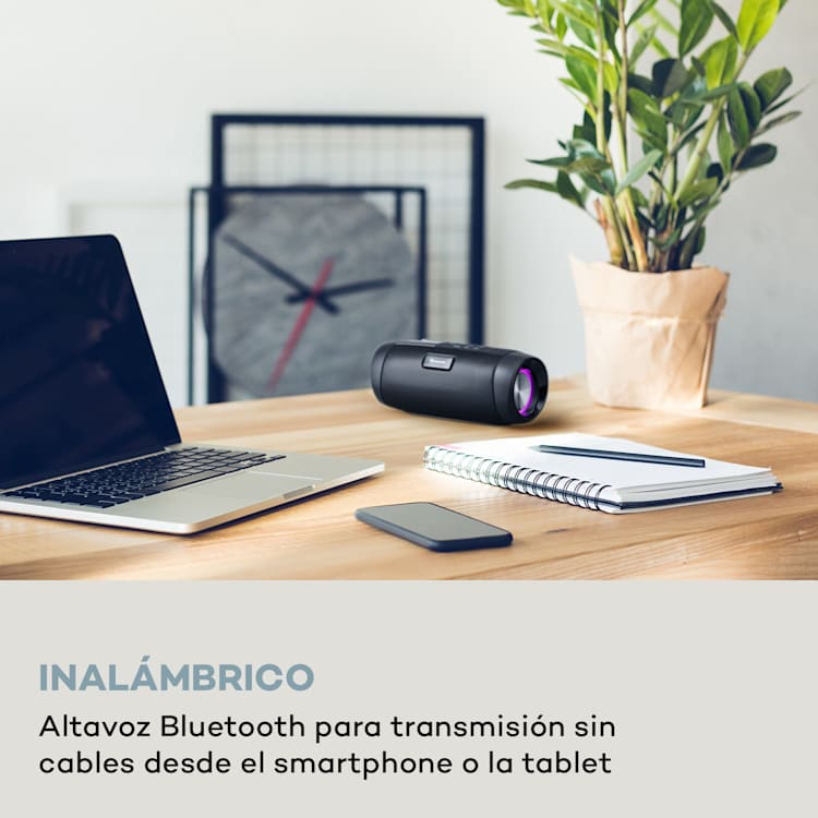 Blaster DAB Radio altavoz portátil con Bluetooth DAB/DAB+/FM batería LCD Negro