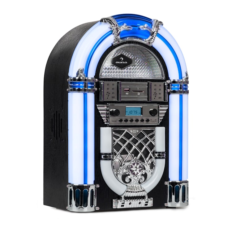 Jukebox Arizona DAB+, BT, radio DAB+/FM, USB, SD, MP3, lecteur CD Noir