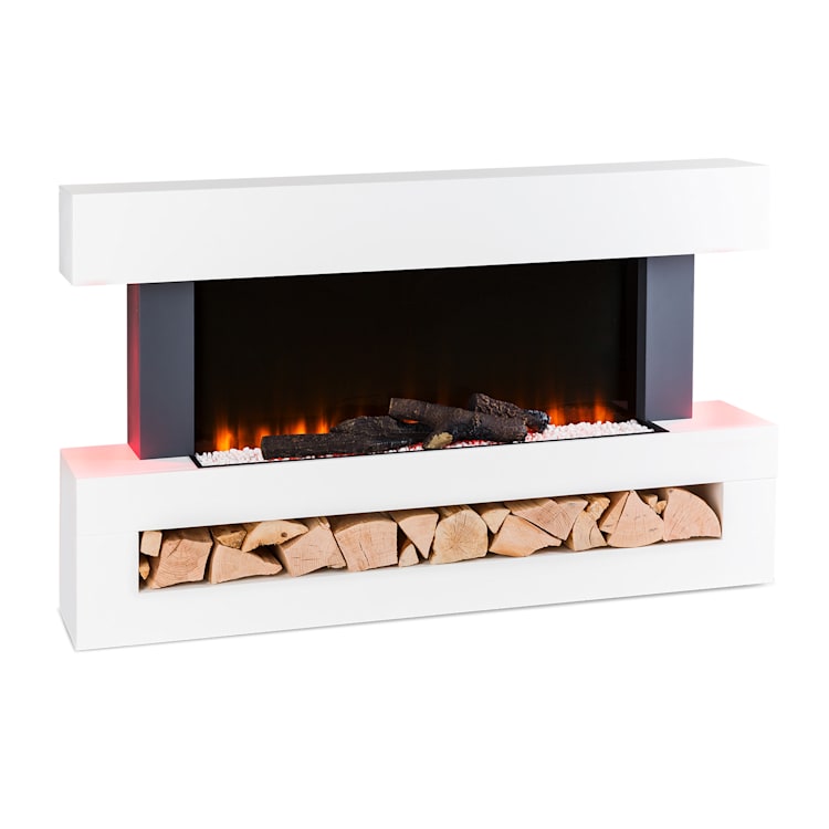 Studio Light & Fire 3 Smart - Camino 1000/2000 W, MDF, controllo tramite WiFi Bianco