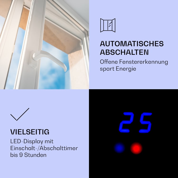 Studio Light & Fire 2 Smart Kamin 1000/2000W MDF WiFi-Steuerung Weiß