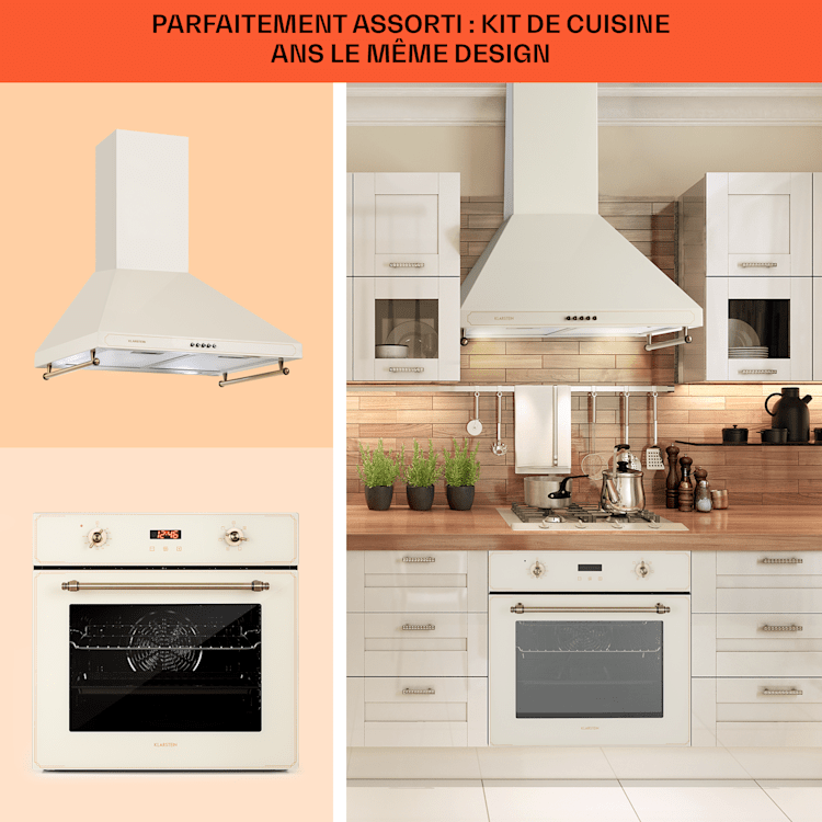 Hotte aspirante Royal Flush Eco 60 cm 576 m³/h A+ Acier Inoxydable