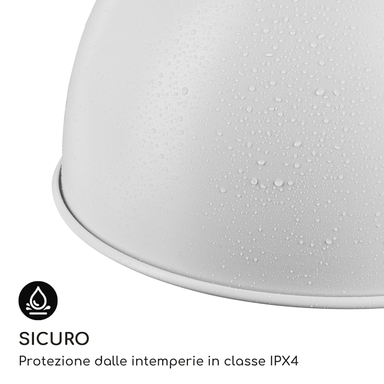 Stufa a infrarossi per terrazza Heatbell Ceiling Smart IPX4 800/1200/2000W Outdoor Bianco