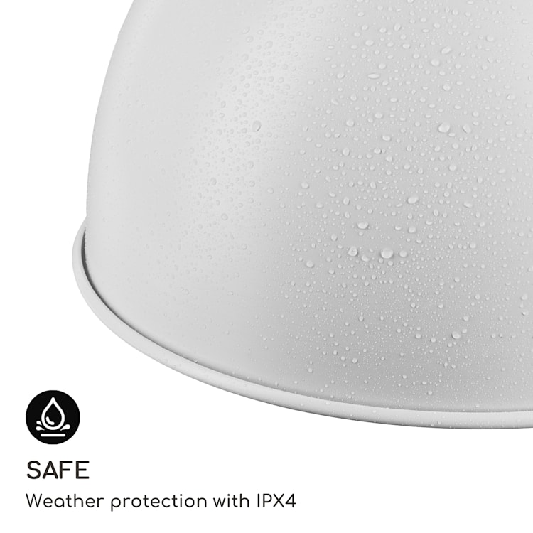 Heatbell Ceiling Smart, инфрачервен отоплител за вътрешен двор, IPX4, 800/1200/2000W, на открито Бял