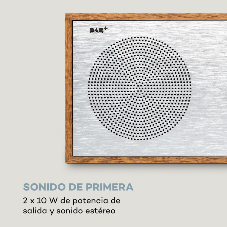 Silver Star CD-DAB 2x10W máx. Reproductor de CD con ranura DAB+ BT Alu Plata
